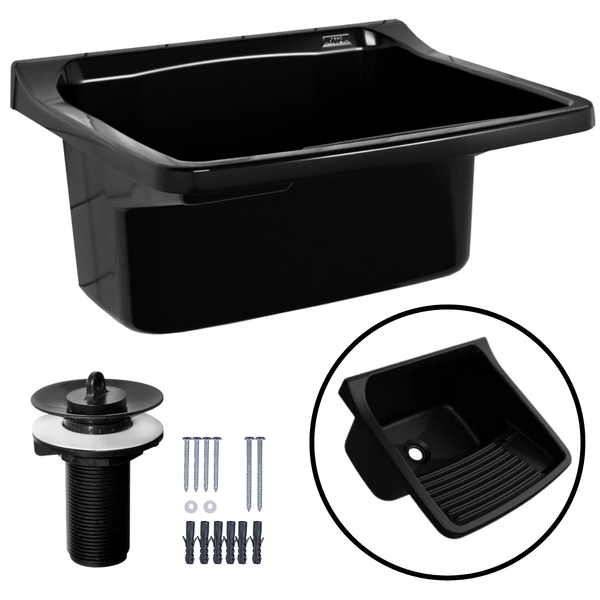 Tanque De Plástico 22l Para Lavanderia Preto | Astra